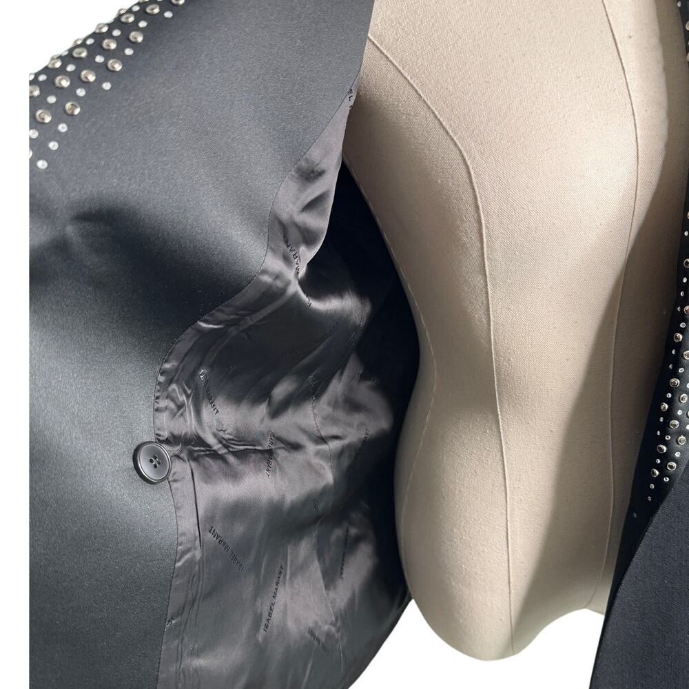 Isabel Marant Paryam embellished blazer jacket crystal studded size FR40 US 8 - Picture 9 of 16